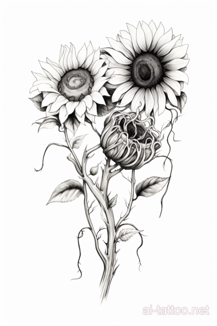  AI Sunflower Tattoo Ideas 23